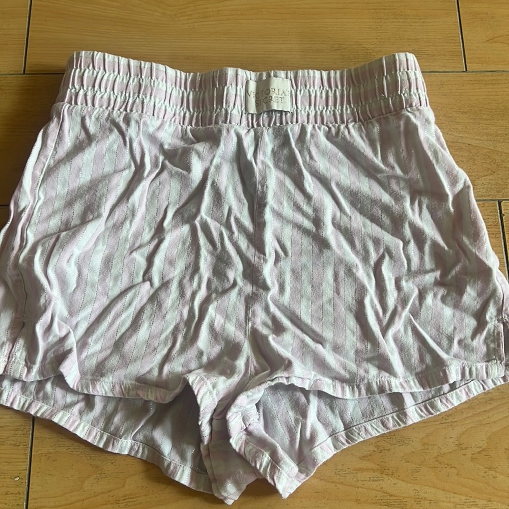 Pink comfy pajama shorts